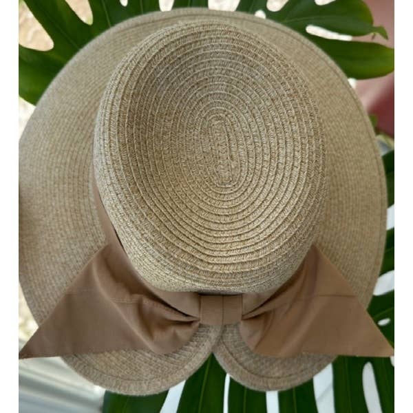 Queens INC - Washable and packable This stylish sun hat with a split back: LIGHT NATURAL / ONE SIZE