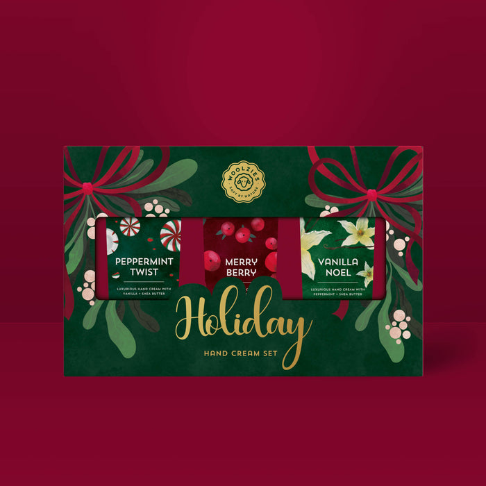 Woolzies - Green Holiday Hand Cream Set Of 3