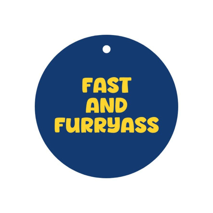 Peace, Love and Sarcasm - Fast and Furryass Pup Charm