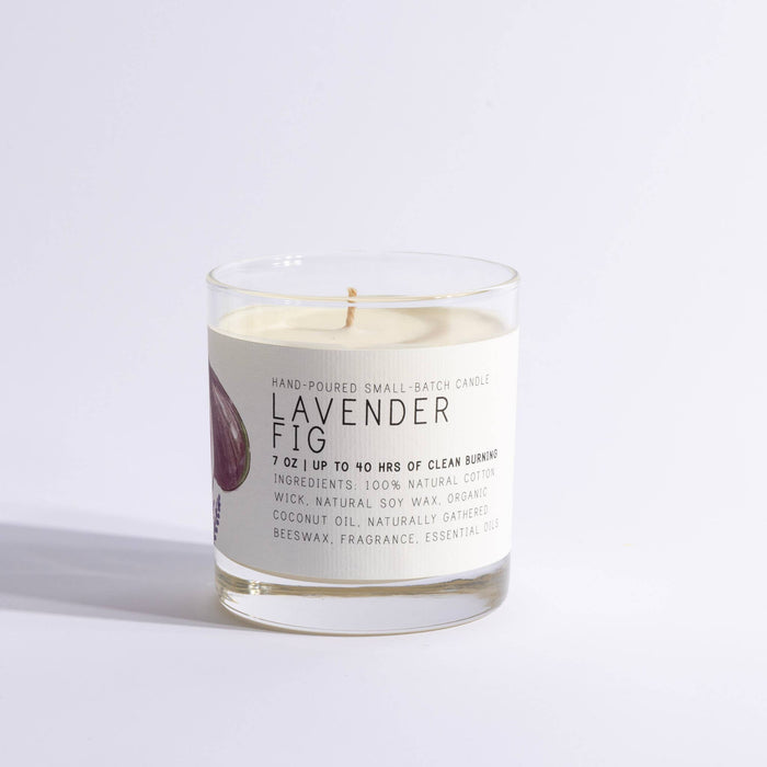 Just Bee - Lavender Fig - Just Bee Candles: 7 oz (up to 40 hrs of clean burning)