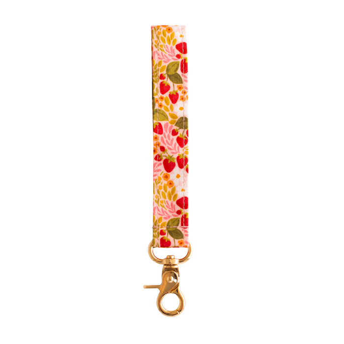 Elyse Breanne Design - Strawberry Patch Wristlet Keychain