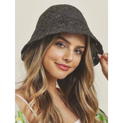 Queens INC - Fashion women Straw Hat Lady Summer Sun Hat : TAUPE / ONE SIZE