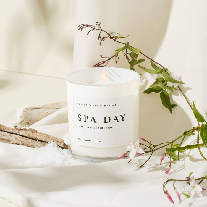 Sweet Water Decor - Spa Day 11 oz Soy Candle - Home Decor & Gifts