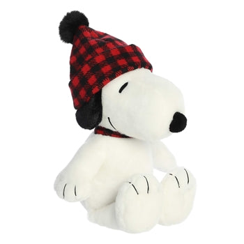 Aurora® - Peanuts® - 11" Winter Plaid Snoopy