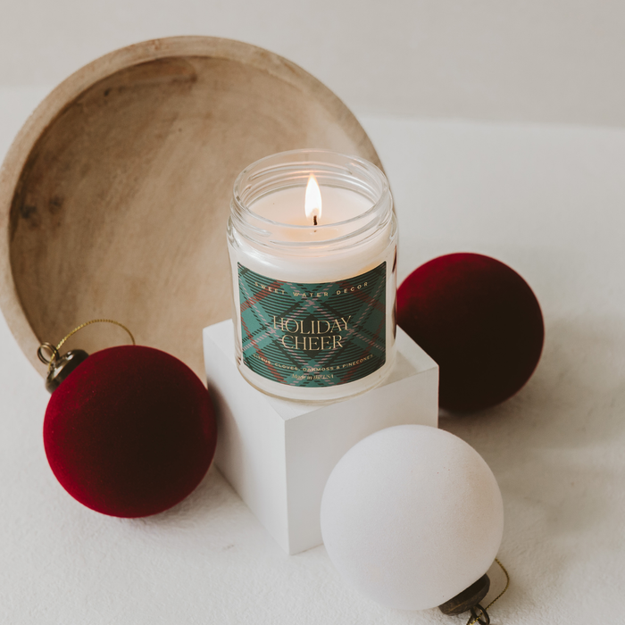 Sweet Water Decor - *NEW* Holiday Cheer 9 oz Soy Candle - Christmas Gifts
