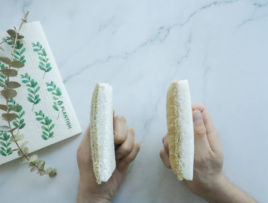 Plantish - Eco Sponge: Set of 2