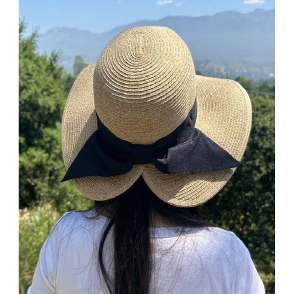 Queens INC - Washable and packable This stylish sun hat with a split back: LIGHT NATURAL / ONE SIZE