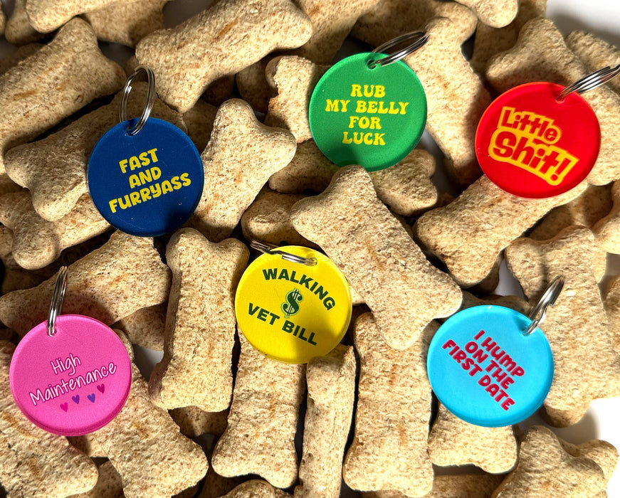 Peace, Love and Sarcasm - High Maintenance Pup Charm