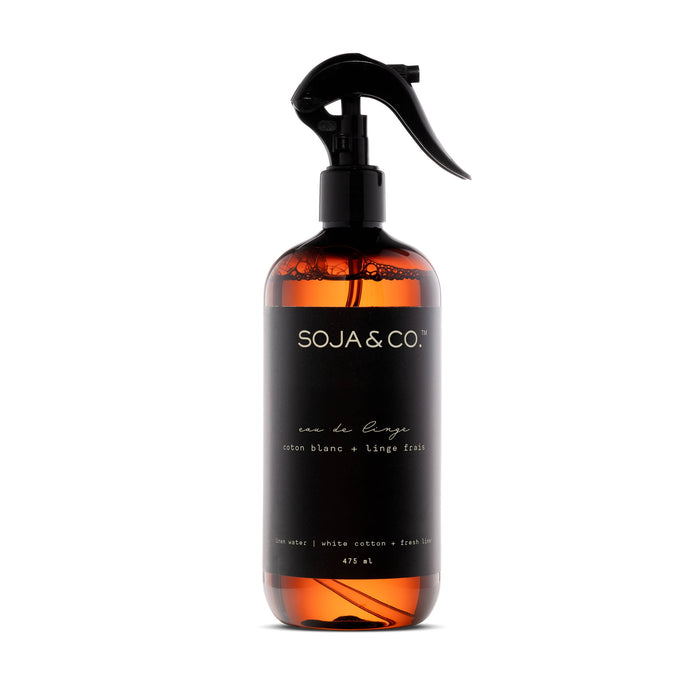SOJA&CO.® - Linen Water | White Cotton + Fresh Linen: 475ml