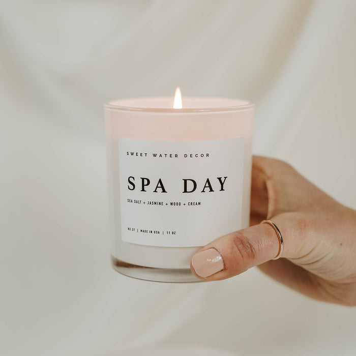 Sweet Water Decor - Spa Day 11 oz Soy Candle - Home Decor & Gifts