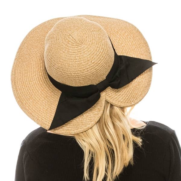 Queens INC - Washable and packable This stylish sun hat with a split back: LIGHT NATURAL / ONE SIZE