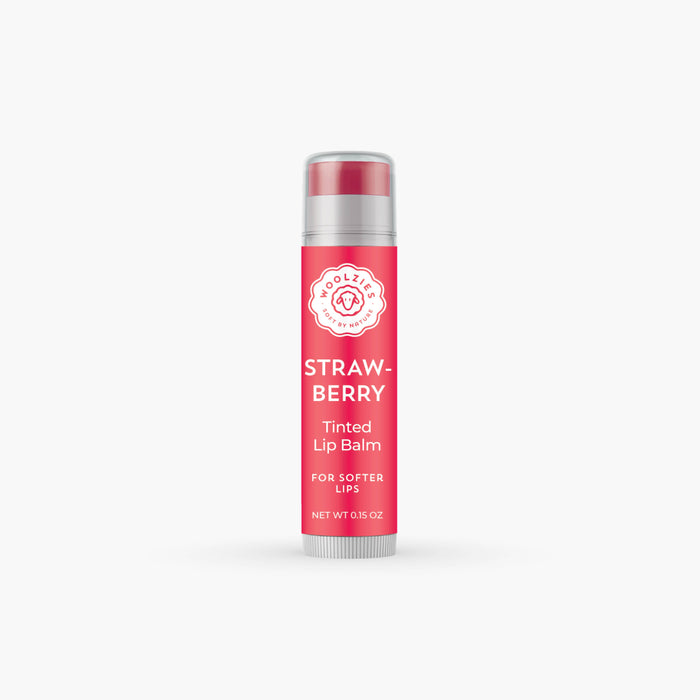 Woolzies - Single Shea Butter Tinted Lip Balm: Strawberry