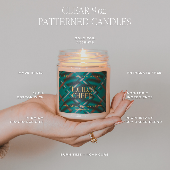Sweet Water Decor - *NEW* Holiday Cheer 9 oz Soy Candle - Christmas Gifts