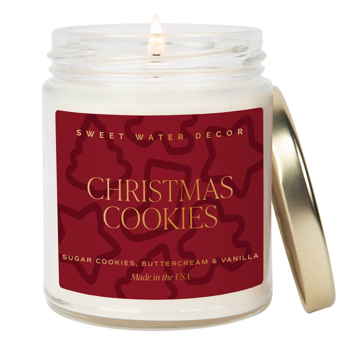Sweet Water Decor - *NEW* Christmas Cookies 9 oz Soy Candle - Christmas Decor