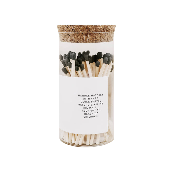 Sweet Water Decor - Medium Hearth Matches, Black Tip - Home Decor & Gifts