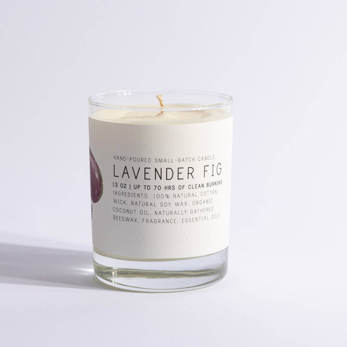 Just Bee - Lavender Fig - Just Bee Candles: 7 oz (up to 40 hrs of clean burning)
