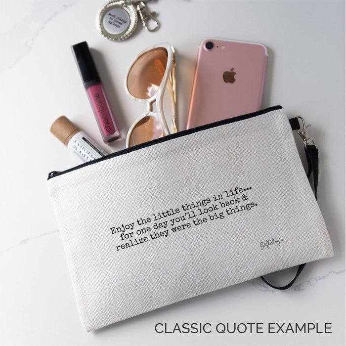 Berry Bliss Linen Blend Accessory Bag By Giftologie