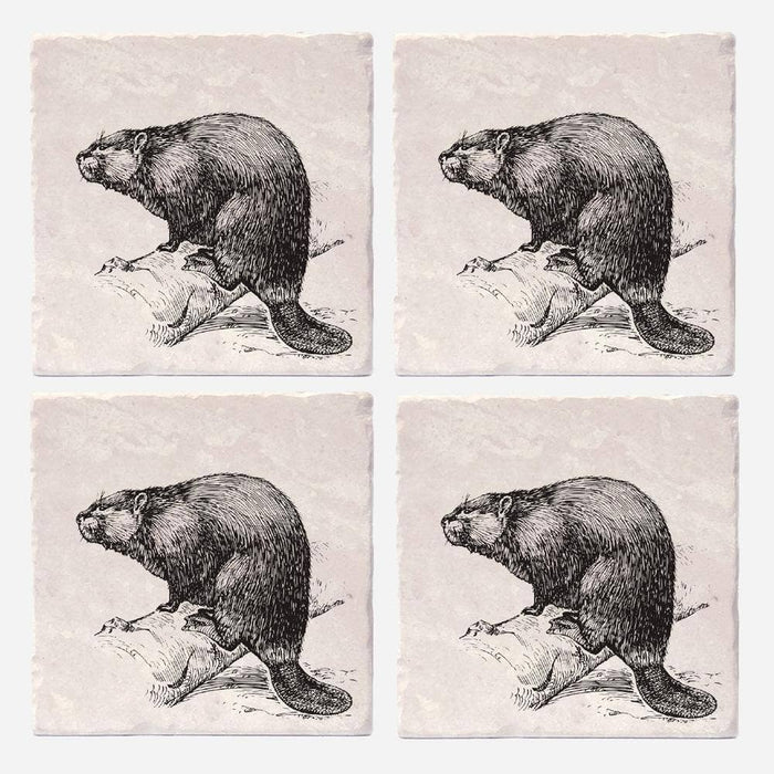 Versatile Coasters CA - Beaver Coasters: 4"x4"