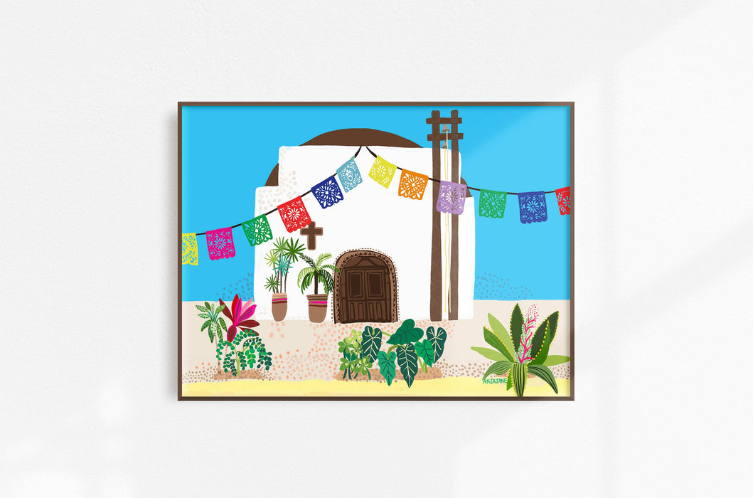 Anja Jane - San Pancho Church Art Print