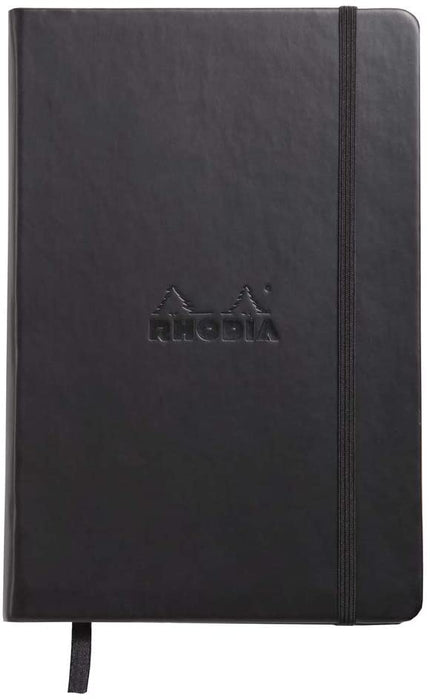 Webbie Hardcover Dot Grid 5 1/2 X 8 1/4 A5 Black Cover Notebook