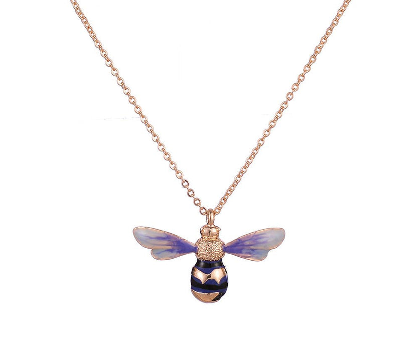 Fable England - Enamel Short Bee Necklace