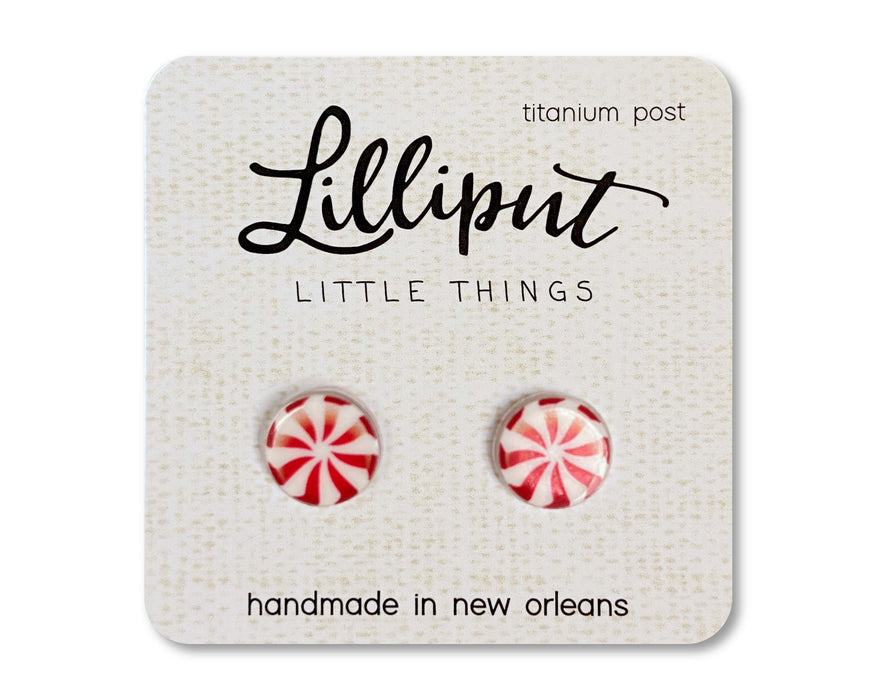 Lilliput Little Things - Peppermint Earrings // Christmas