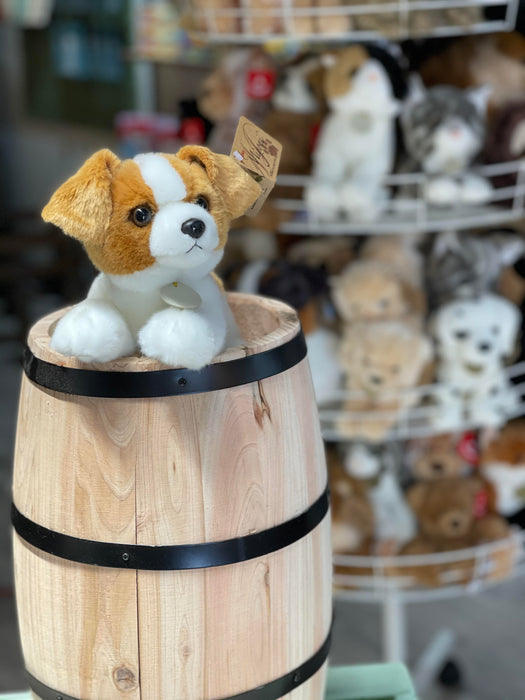 Realistic Stuffed Jack Russell Terrier Puppy