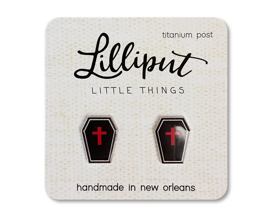 Spooky Coffin Earrings