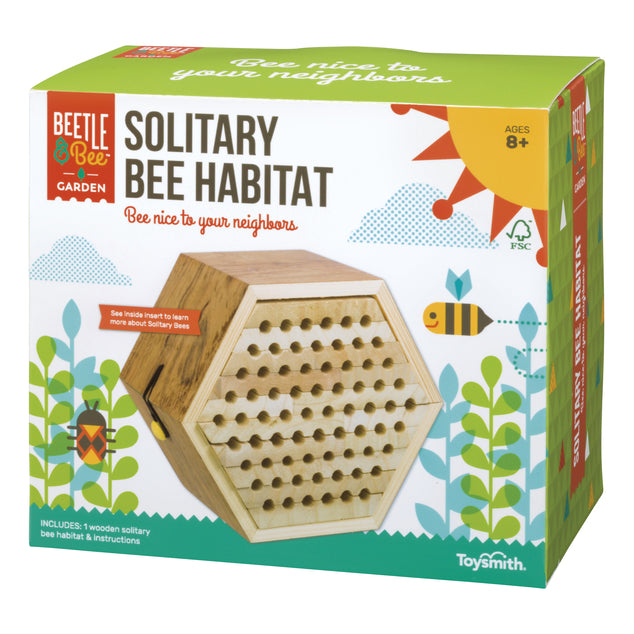 Bee Habitat in Natural Wood