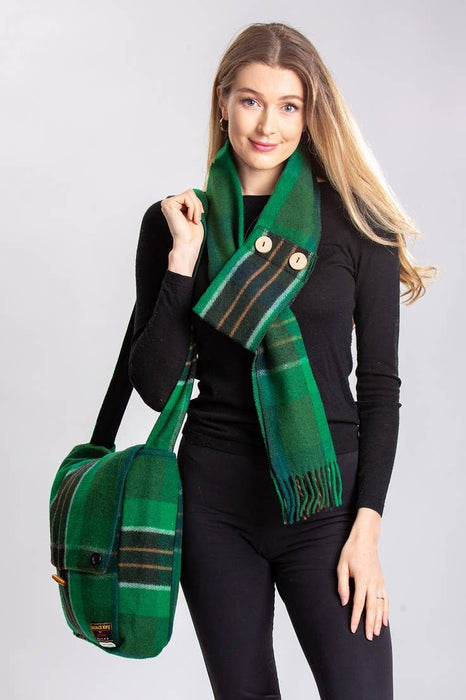 Patrick King Woollen Company - Spirit of Ireland Wool Button Scarf