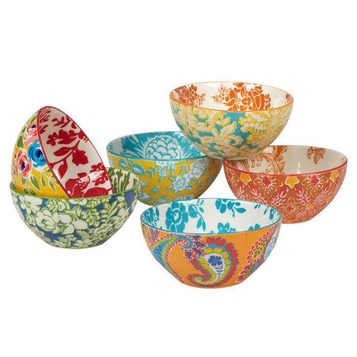 Certified International - Damask Floral All Purpose Bowl 6" x 3"