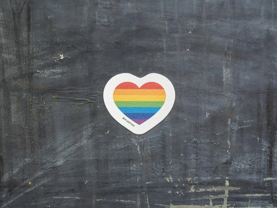 Plantish - Rainbow Heart - Pop-up Sponge