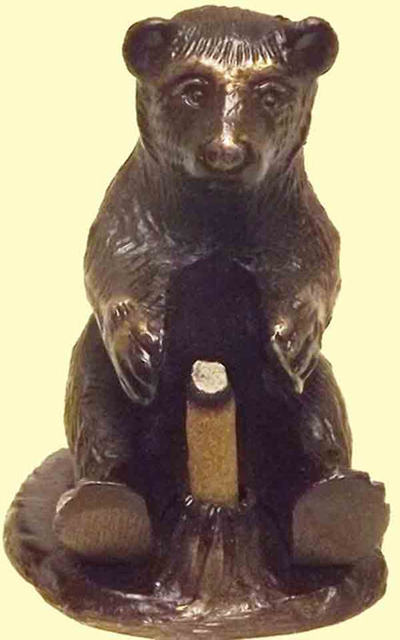 Brass Bear Incense Holder