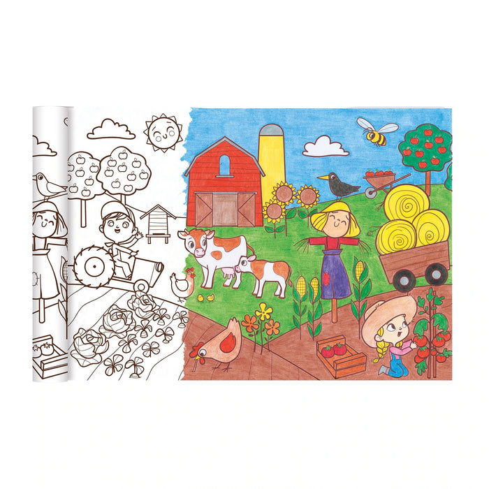 Graffy Colouring Roll The Farming World