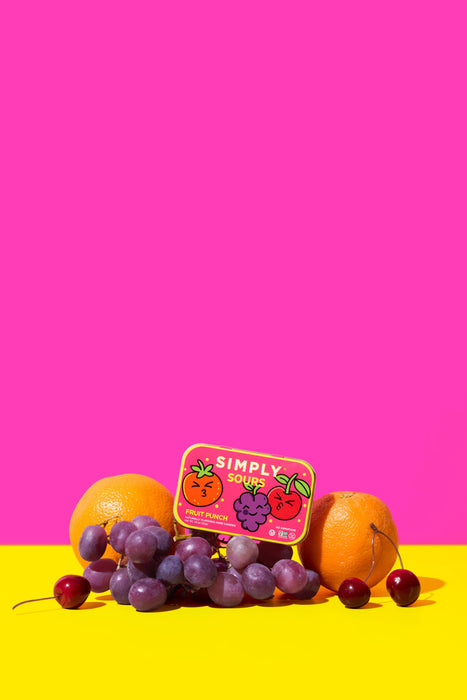 Fruit Punch Simply Sours – Naturally Flavored Sour Candy | No Aspartame, Vegan