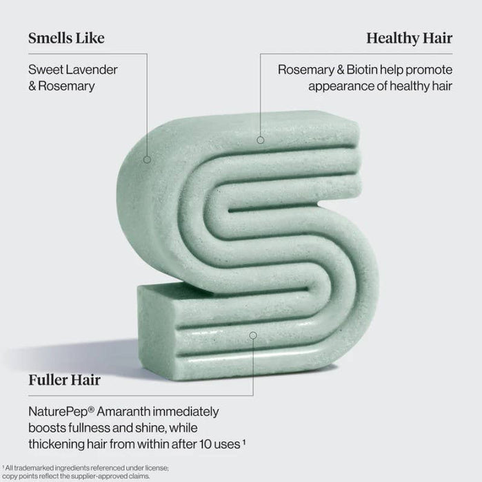 Kitsch Volumizing Rosemary & Biotin Shampoo Bar – Solid Shampoo for Fine, Limp & Delicate Hair | Hair Thickening, Eco-Friendly, Zero Waste, 100 Washes