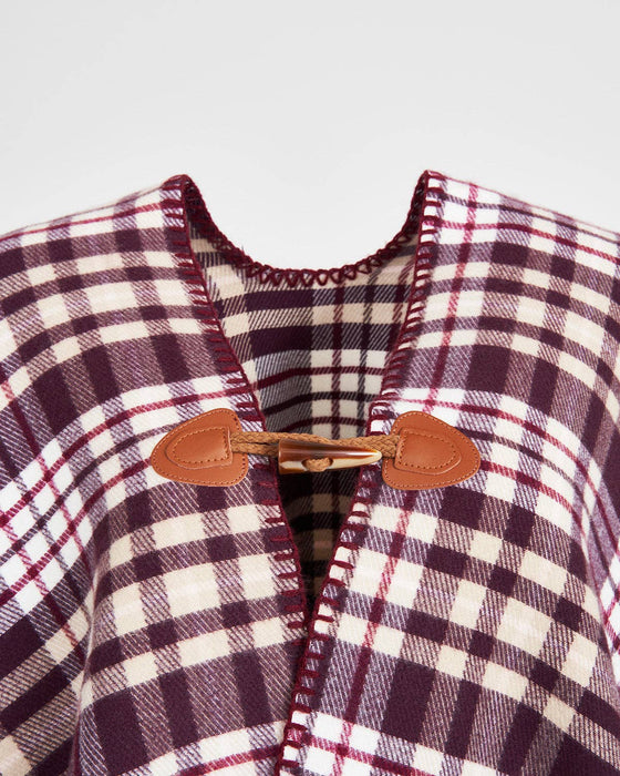 Fable England - Window Pane Check Cape