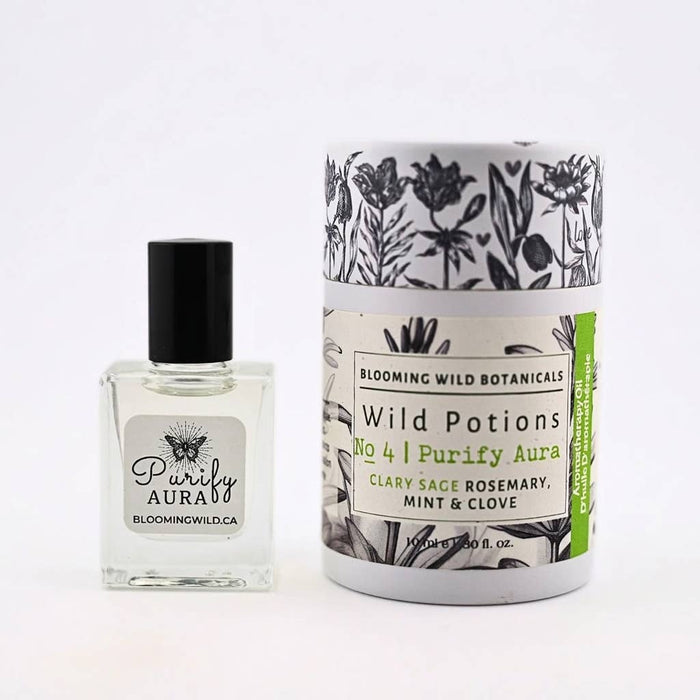 Blooming Wild Botanicals Purify Aura Aromatherapy Roll On Potion | Cleansing & Clarity