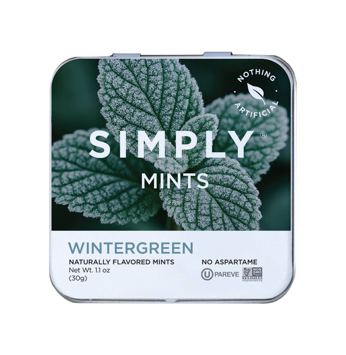 Wintergreen Simply Mints – Naturally Flavored Breath Mints | No Aspartame