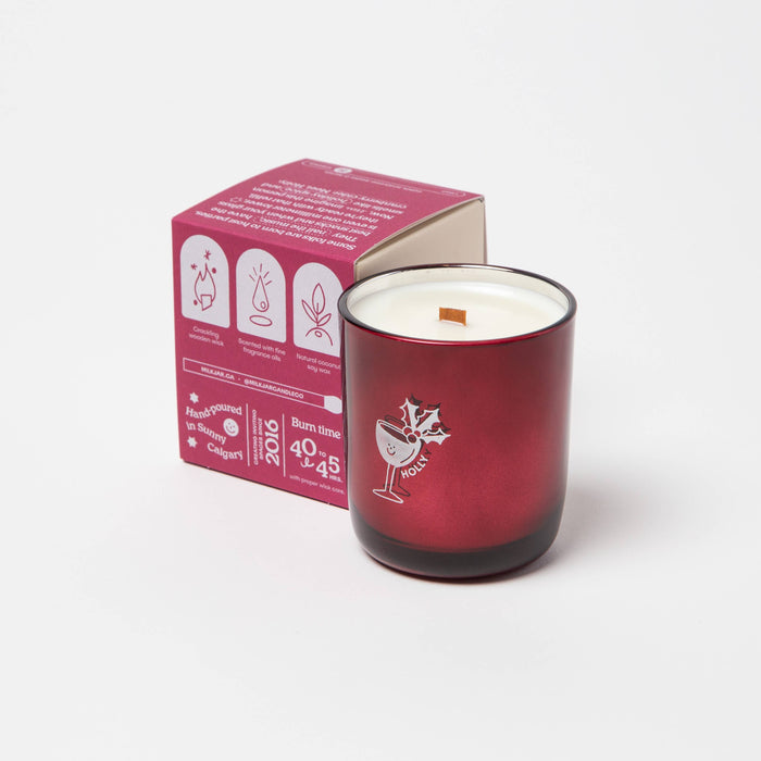 Holly - Cranberry, Clove & Pine Coconut Soy 8oz Candle