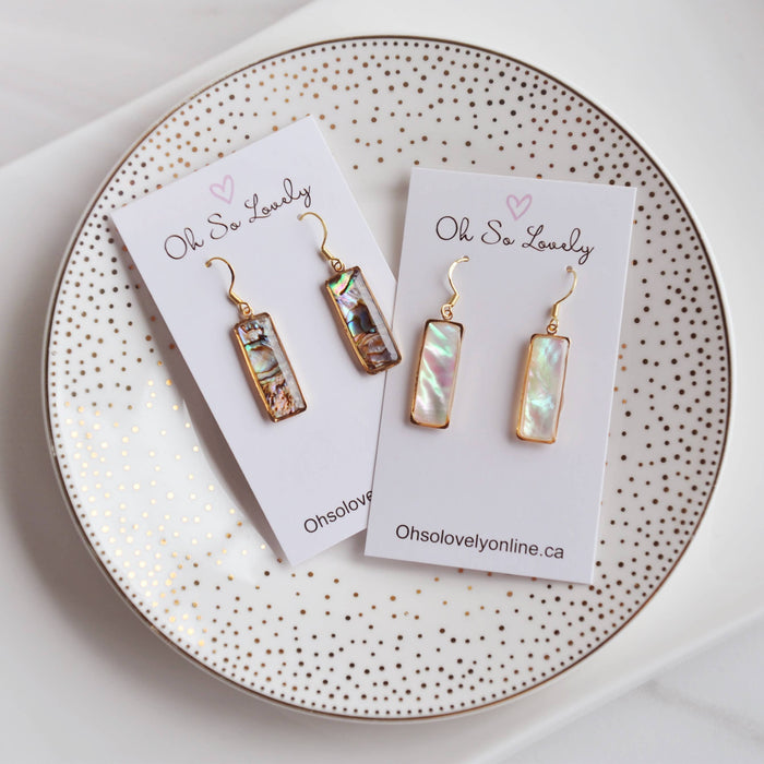 Oh So Lovely - VALERIE, Mother of Pearl Earrings