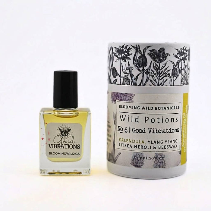 Blooming Wild Botanicals - Good Vibrations Aromatherapy Potion Roll-0n | Joy + Uplift