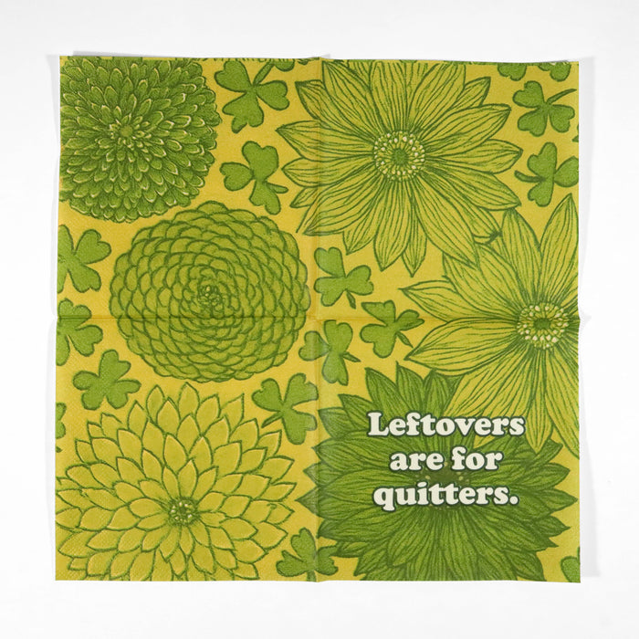 Bad Betty Greeting Co. - Leftovers Are for Quitters - Funny Retro Cocktail Napkins