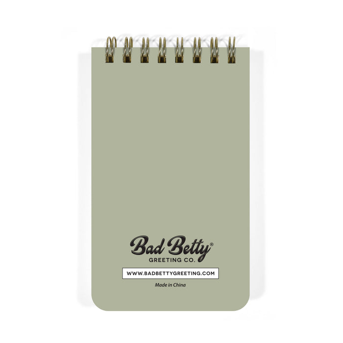 Bad Betty Greeting Co. - Jumping to Conclusions - Funny 3x5 Spiral Memo Notepad