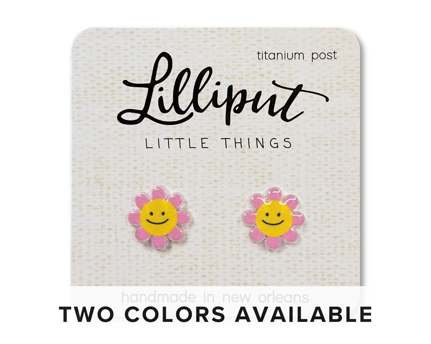 Lilliput Little Things - Happy Daisy Earrings: Pink