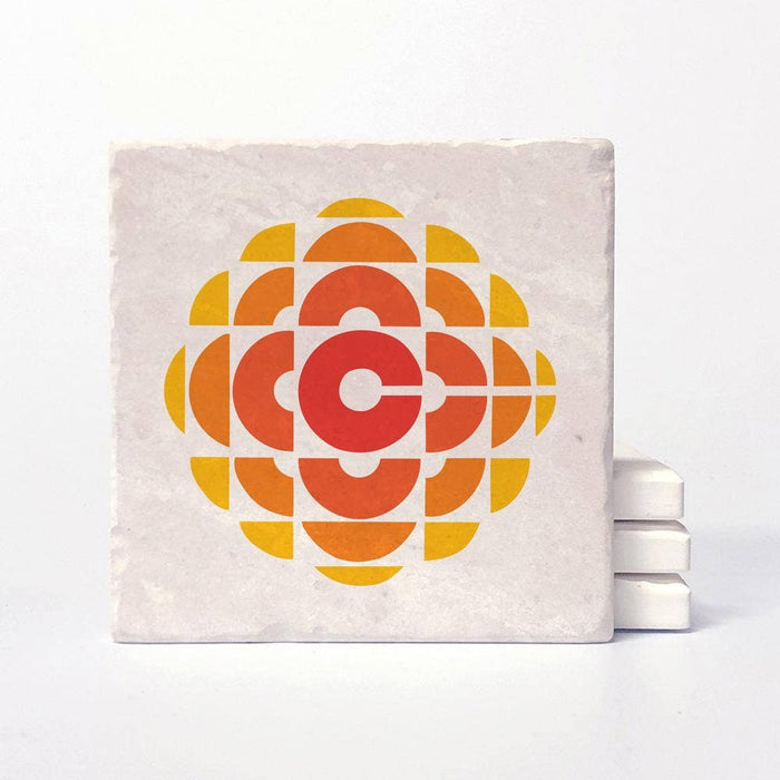 Versatile Coasters CA - CBC Retro Gem 1974 to 1986 Logo Coasters