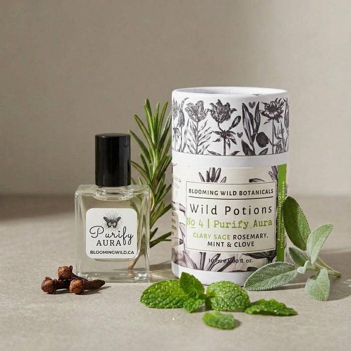 Blooming Wild Botanicals Purify Aura Aromatherapy Roll On Potion | Cleansing & Clarity