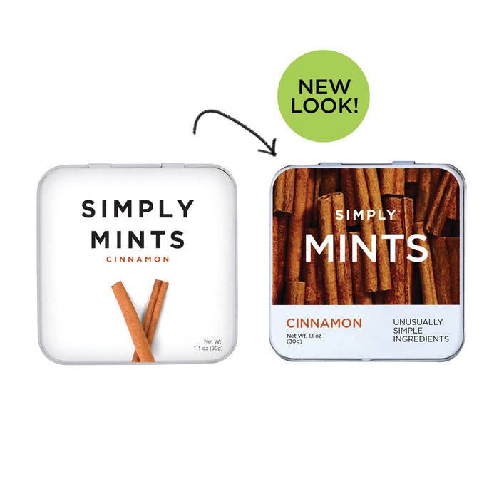 Cinnamon Mint Simply Mints – Naturally Flavored Breath Mints | No Aspartame
