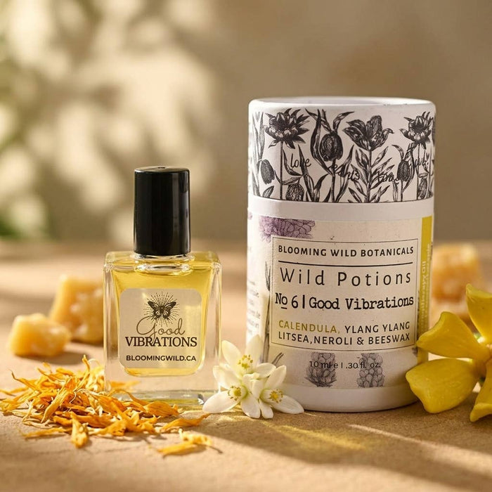 Blooming Wild Botanicals - Good Vibrations Aromatherapy Potion Roll-0n | Joy + Uplift
