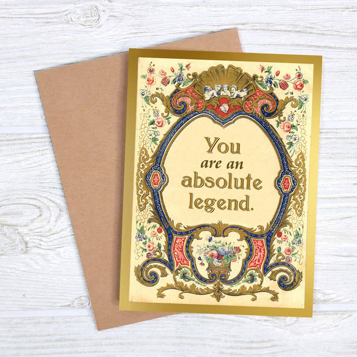 Bad Betty Greeting Co. - You Are an Absolute Legend - Vintage Style Greeting Card